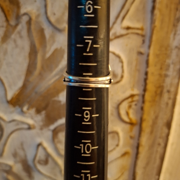 New Rainbow Dichroic Glass 925 Silver Ring.  - Picture 16 of 16